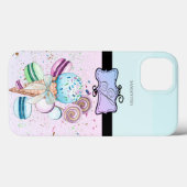 Coques Case-Mate iPhone Glace rayée girly de style moderne (Verso (horizontal))