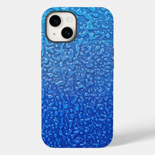 Coques Case-Mate iPhone Glace Sur Métal Bleu (Verso)