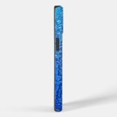 Coques Case-Mate iPhone Glace Sur Métal Bleu (Verso / Droite)