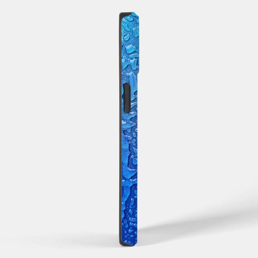 Coques Case-Mate iPhone Glace Sur Métal Bleu (Verso / Droite)