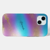 Coques Case-Mate iPhone Glam arc-en-ciel Iridescendant (Verso (horizontal))