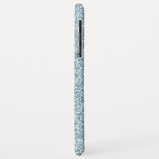 Coques Case-Mate iPhone Glam Blue Silver Parties scintillant étincelles No (Dos/Gauche)