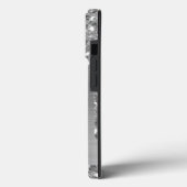 Coques Case-Mate iPhone Glam Chic Silver Parties scintillant Drives Monogr (Verso / Gauche)