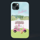 Case-Mate iPhone Case Glam Glitz Monogramme Nom Rose Gold Golf Panier<br><div class="desc">Une touche d'humour de golf pour la dame - ami dans votre vie, qui va s'amuser avec celui-ci - une voiturette de golf pour l'amoureux du golf qui aime jouer avec style - ou qui aime juste jouer - personnalisé avec son prénom et son monogramme - Golf Gal élégant et...</div>