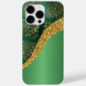 Coques Case-Mate iPhone Glam Gold Parties scintillant Vert métal (Verso)