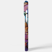 Coques Case-Mate iPhone Glam Iridescente Opal Gemstone Tissu (Verso / Gauche)