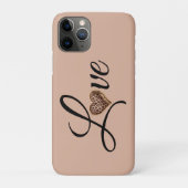 Coques Case-Mate iPhone Glam Leopard Heart Love Design (Dos)