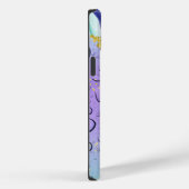 Coques Case-Mate iPhone Glam Monogram M Gold Purple Imaginaire Pluie Dropl (Verso / Droite)