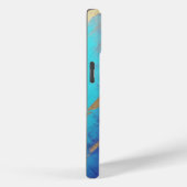 Coques Case-Mate iPhone Glam Perdu violet Turquoise Or (Verso / Droite)