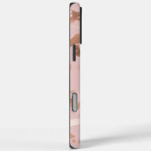 Coques Case-Mate iPhone Glam Rose Gold Blush Abstrait (Verso / Droite)