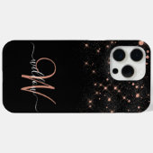 Coques Case-Mate iPhone Glam Rose Parties scintillant or Diamond Élégant M (Verso (horizontal))