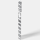 Coques Case-Mate iPhone Glam Silver White Zigzag Stripes (Verso / Droite)