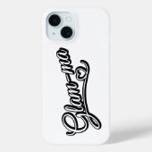 Coques Case-Mate iPhone Glamma noir/blanc sur blanc (Verso)