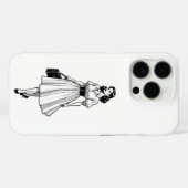 Coques Case-Mate iPhone Glamour de la mode des années 1950 (Verso (horizontal))