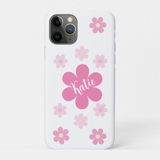 Coques Case-Mate iPhone Glamour Fleur Rose- (Dos)