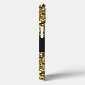 Coques Case-Mate iPhone Glamour Monogrammé Éperche Métallurgique Or (Verso / Droite)