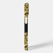 Coques Case-Mate iPhone Glamour Monogrammé Éperche Métallurgique Or (Verso / Droite)
