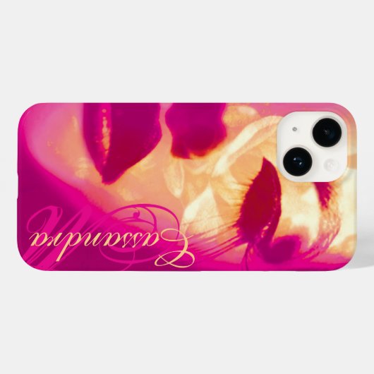 Coques Case-Mate iPhone Glamour peint mode rose (Verso (horizontal))