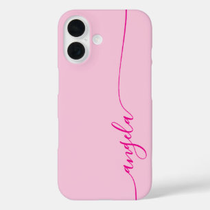 Coques iPhone 16 Glamour Rose Chaud Signature