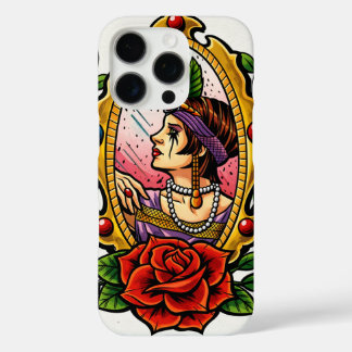 Coques iPhone 16 Pro Glamour Vintage – Femme des années 1920 dans un ca