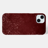 Coques Case-Mate iPhone Glimmery Henna Grunge | Rouge glamour de sang rich (Verso (horizontal))