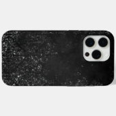 Coques Case-Mate iPhone Glimmery Onyx Grunge | Tambour noir argenté (Verso (horizontal))