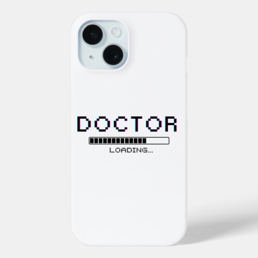 Coques Case-Mate iPhone Glitch Pixel Doctor Loading Humor (Verso)