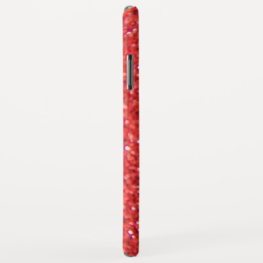 Coques Case-Mate iPhone Glitter rouge (Dos/Droite)