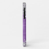 Coques Case-Mate iPhone Glitterie chic Améthyste pourpre Nom (Dos/Gauche)