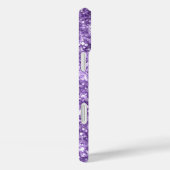 Coques Case-Mate iPhone Glitterie Lumière Violet Glam Girl Signature (Verso / Droite)