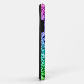 Coques Case-Mate iPhone Glitterie Rainbow Sparkling Glam Purple Turquoise (Dos/Droite)