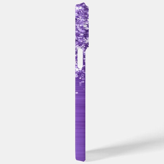 Coques Case-Mate iPhone Glittery Amethyst Purple Glam Nom (Verso / Droite)