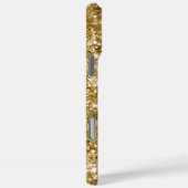 Coques Case-Mate iPhone Glittery Gold Metallic Girl Signature (Verso / Droite)