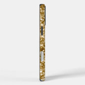 Coques Case-Mate iPhone Glittery Gold Metallic Girl Signature noire (Verso / Droite)