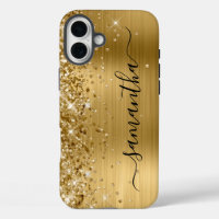 Glittery Gold Metallic Girl Signature noire
