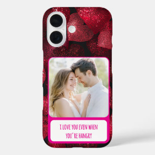 Coques iPhone 16 Glittery Love When You're Hangry