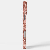 Coques Case-Mate iPhone Glittery Rose Gold Metallic Girly Signature (Verso / Droite)