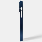 Coques Case-Mate iPhone Glittery Silver Navy Blue Glam Curly Signature (Verso / Gauche)