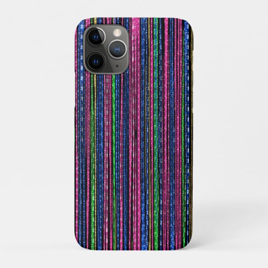 Coques Case-Mate iPhone Glitz et Glam Sparkly Stripes (Dos)