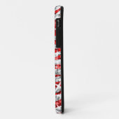 Coques Case-Mate iPhone Glitz Zebra Red monogramme iPhone "argent" (Dos/Gauche)
