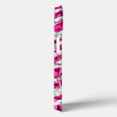 Coques Case-Mate iPhone Glitz Zebra rose monogramme noir (Verso / Droite)