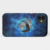 Coques Case-Mate iPhone Globe de la terre en métal (Dos (Horizontal))