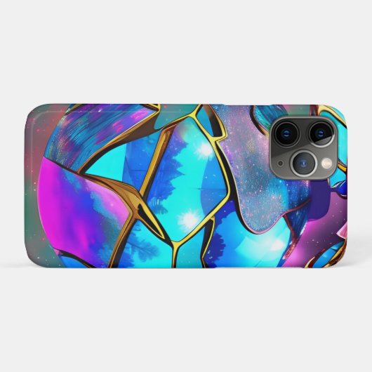 Coques Case-Mate iPhone Globe de l'Iridescente spatiale (Dos (Horizontal))