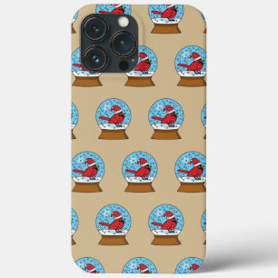 Case-Mate iPhone Case Globe des neiges avec cardinal rouge mignon