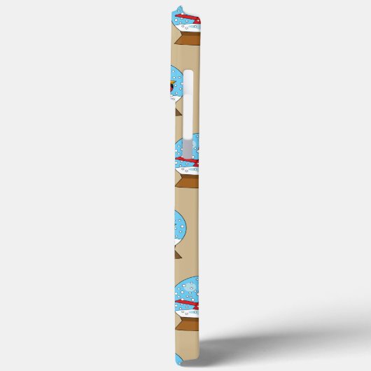 Coques Case-Mate iPhone Globe des neiges avec cardinal rouge mignon (Verso / Gauche)