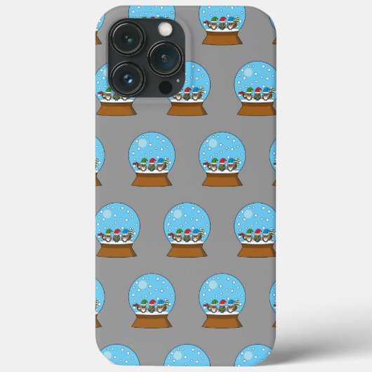 Coques Case-Mate iPhone Globe des neiges avec trois Chouettes Gnomes (Verso)