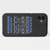 Coques Case-Mate iPhone Gloire à Dieu dans le plus haut (Dos (Horizontal))