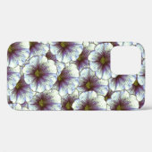 Coques Case-Mate iPhone Gloire du matin violet et blanc (Verso (horizontal))
