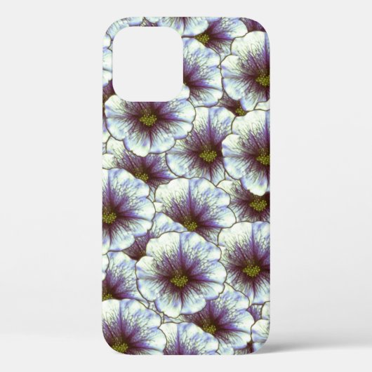Coques Case-Mate iPhone Gloire du matin violet et blanc (Verso)