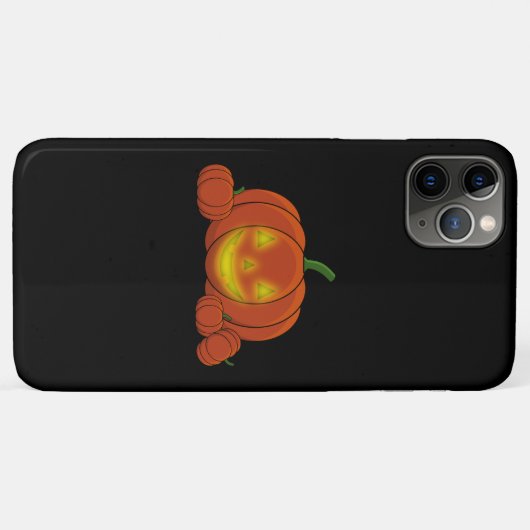Coques Case-Mate iPhone Glowing Jack-o'-Lantern Pumpkin (Dos (Horizontal))